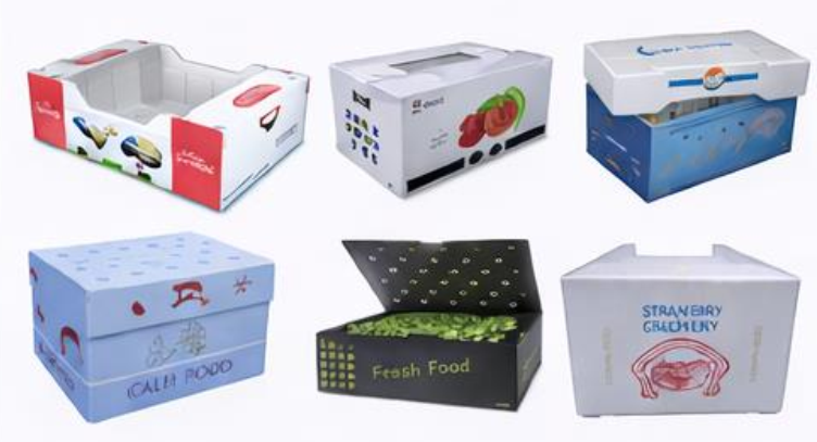 周转箱 và 包装盒 塑料 đựng 农产品